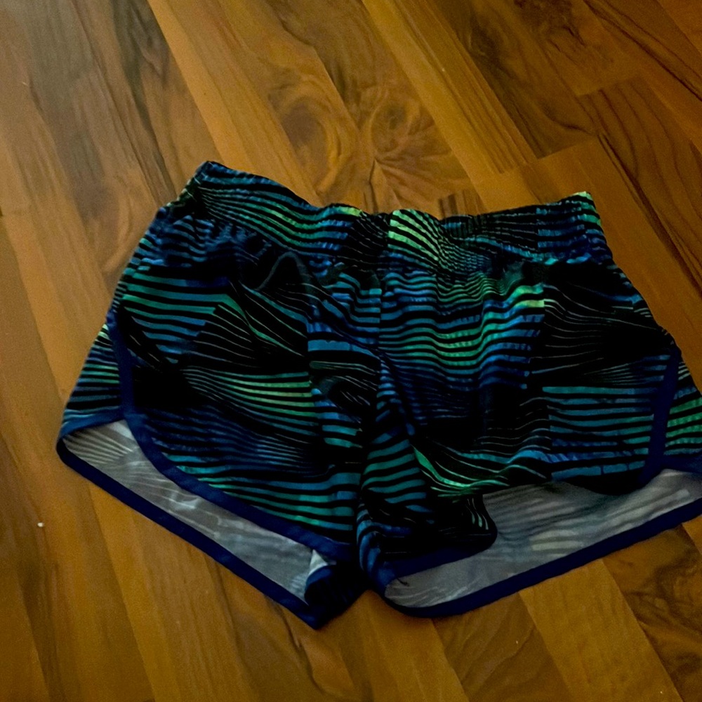 Green and navy shorts!